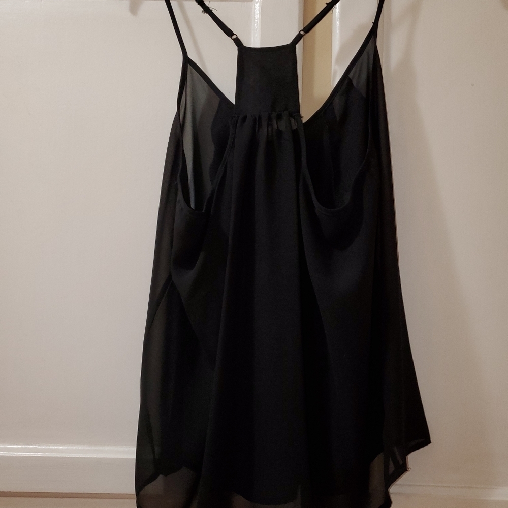 Bozzolo Women's Spaghetti Strap Ruffle Camisole - Picture 4 of 5